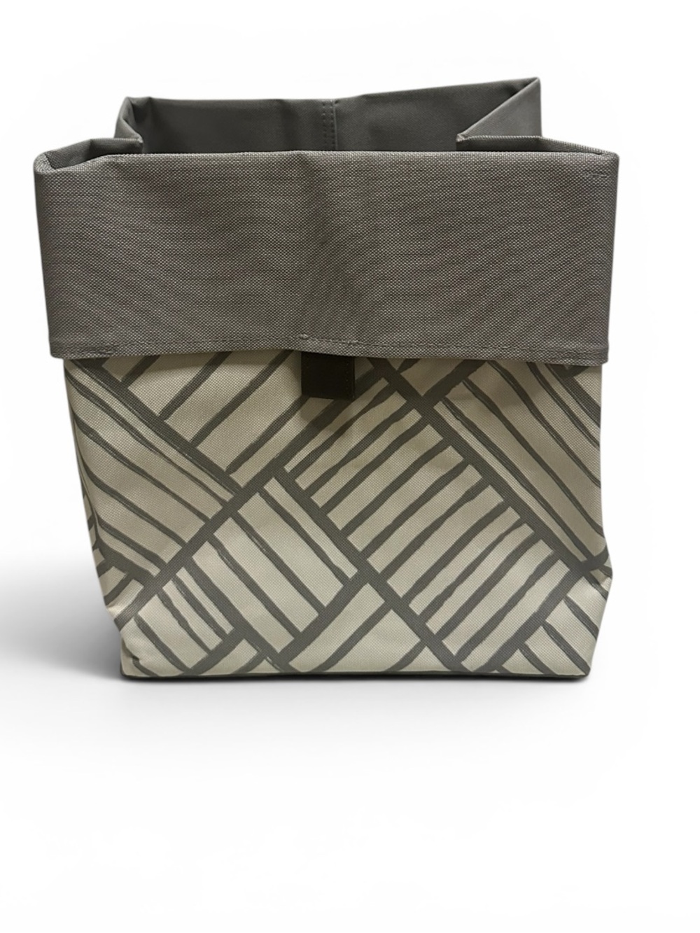 Thirty-One Medium Reversible Bin Grey Patchwork